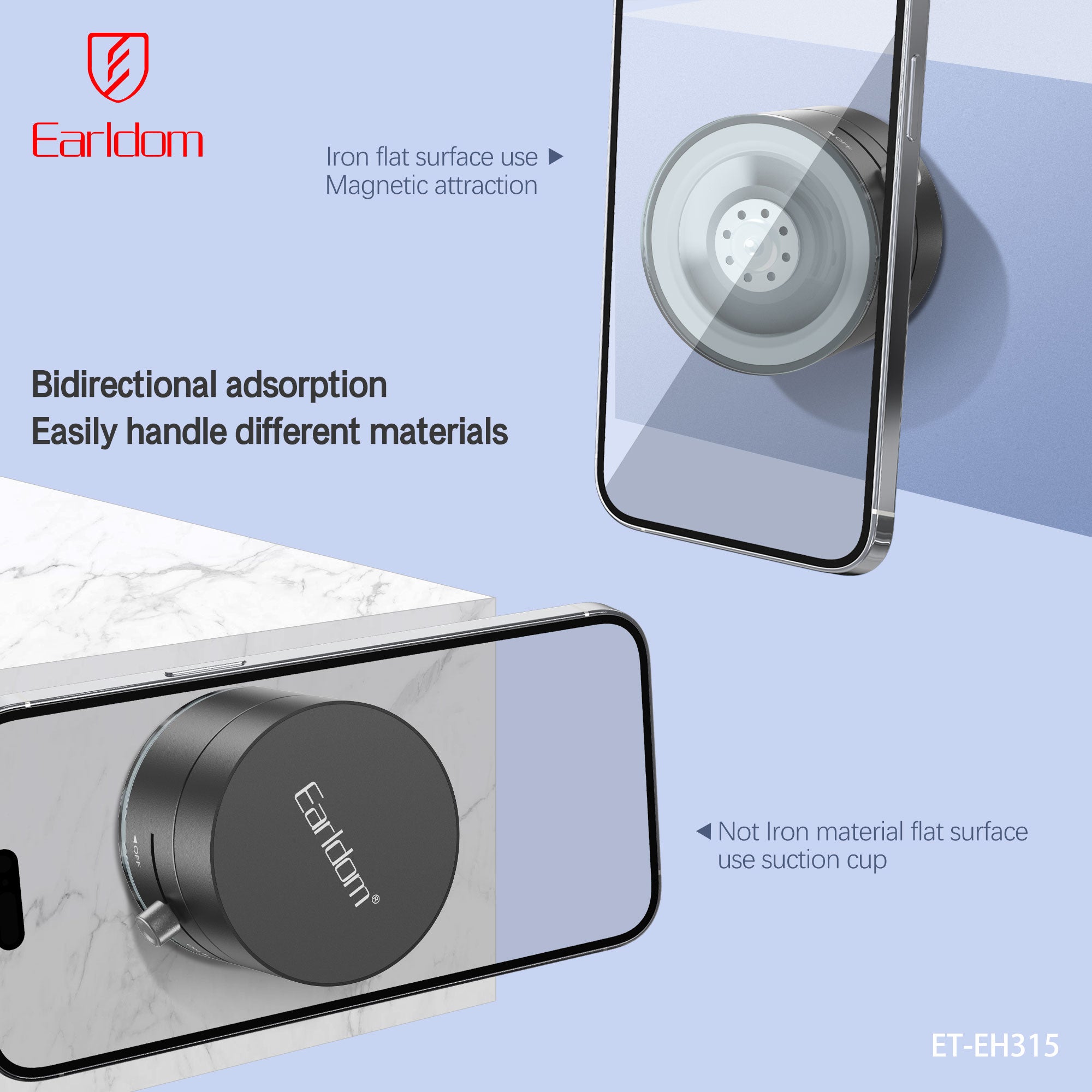 Earldom Magnetic Suction Cup Mobile Phone Stand Earldom Magnetic Suction Cup Mobile Phone Stand